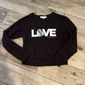EUC Spiritual Gangster LOVE sweatshirt, sz XS
